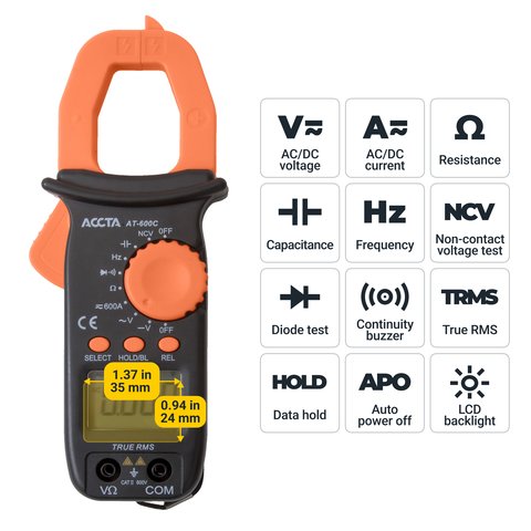 Digital Clamp Meter Accta AT-600C Preview 4