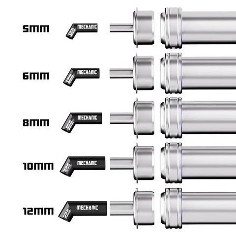 Насадка термофена Mechanic 861 Diagonal, изогнутая, 5in1, 5mm/6mm/8mm/10mm/12mm Превью 3