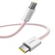 Cable USB Baseus Dynamic 4, 2xUSB tipo-C, 100 cm, 100 W, rosado, con revestimiento de nylon, #P10381400411-00 Vista previa  1