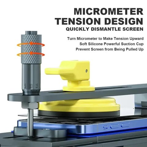 LCD Touch Screen Glass Separator Mechanic 361 Ultra, (with vacuum pump, used for screens up to 14") Preview 3