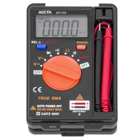 Карманный цифровой мультиметр Accta AT-110 Превью 5