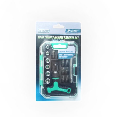 Destornillador de trinquete con mango en T con juego de puntas Pro'sKit SD-2320M Vista previa  2