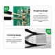 Pinzas para smd RELIFE ESD-11, recta, antiestática, 140 mm, negro Vista previa  4