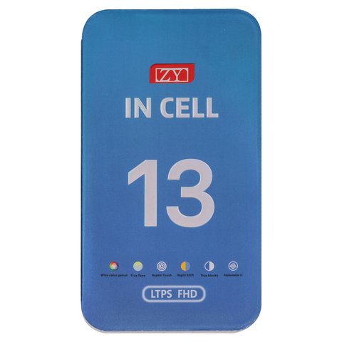Pantalla LCD puede usarse con iPhone 13, negro, con marco, AAA, (TFT), ZY, LTPS FHD Vista previa  1