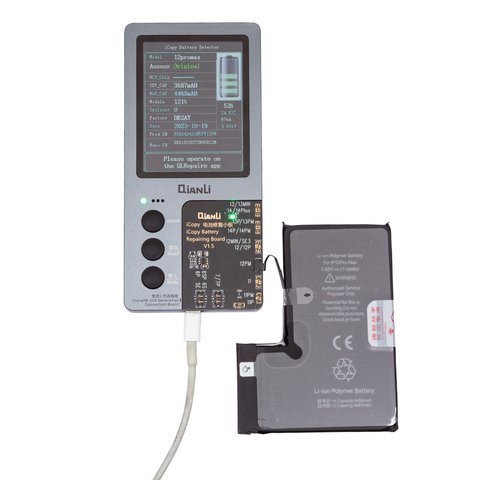 Batería JCID puede usarse con Apple iPhone 12 Pro Max, Li-Polymer, 3.83 V , 4450 mAh, mayor capacidad Vista previa  1