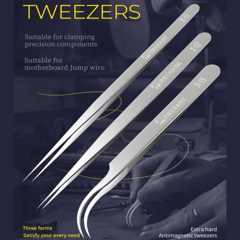 Pinzas para smd Mechanic X-12, recta, antiestática, 160 mm Vista previa  1