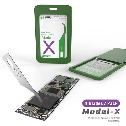 Cuchilla de bisturí 2UUL DA16 Model X, para microcircuitos, 4 uds. Vista previa  1