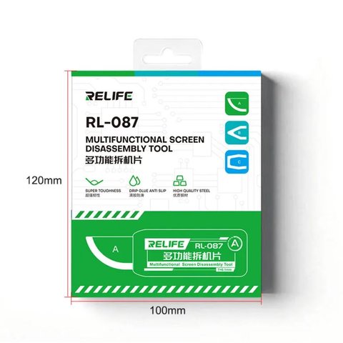 Лопатка RELIFE RL-087 , для разборки мобильных устройств, металл, 3 in 1 Превью 2