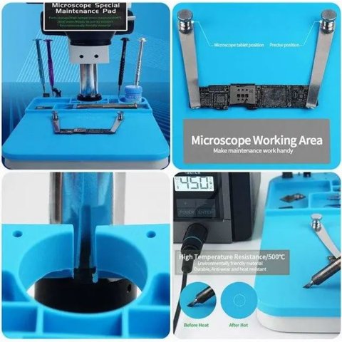 Килимок монтажний Mechanic V65, силіконовий, для мікроскопа, антистатичний, 205 мм, 260 мм Прев'ю 1