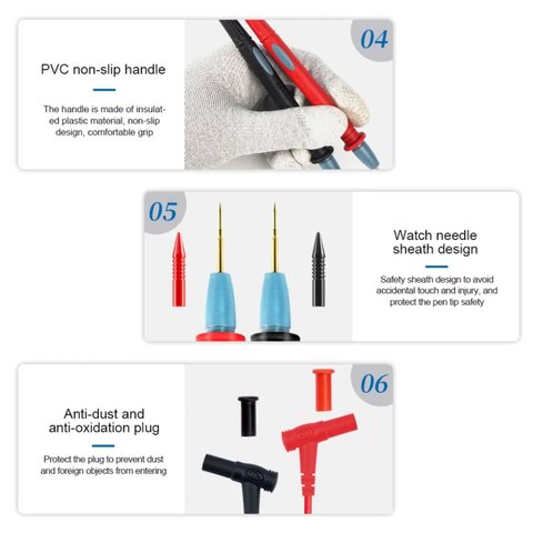 Измерительный щуп для мультиметра Sunshine SS-024, острая игла Превью 5