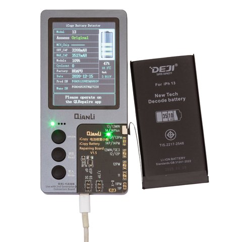 Аккумулятор Deji для Apple iPhone 13, Li-ion, 3,84 B, 3510 мАч, повышенная ёмкость, без ошибки, decode battery Превью 1