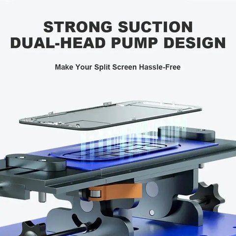 Пристрій для розклеювання дисплейного модуля (сепаратор) Mechanic 361 Ultra, з вакуумним насосом, використовується для екранів до 14" Прев'ю 2