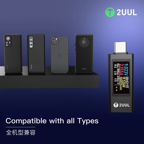 USB-тестер 2UUL PW21, 2xUSB тип-C Превью 5