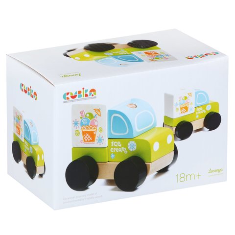 Wooden Construction Set CUBIKA Ice Cream Truck LM-8 Preview 2